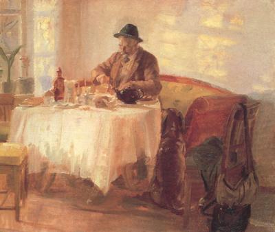 Anna Ancher Breakfast Before the Hunt (nn02) China oil painting art